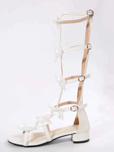 Load image into Gallery viewer, Chic Bow Heels: Strappy Sandals
