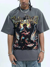 Load image into Gallery viewer, Men's Graphic Round Neck Oversized T-Shirt
