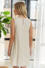 Load image into Gallery viewer, Applique Round Neck Sleeveless Shift Dress For Summer – Classy, Sophisticated, Fashionable, Flattering, Stylish, Timeless Elegance
