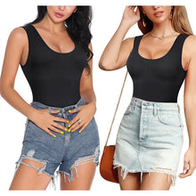 Load image into Gallery viewer, Plus Size Camisole Shapewear Bodysuit – Tummy Control Butt Lift Breast Support Open-Crotch Body Shaper for Women
