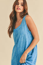 Load image into Gallery viewer, High-Low Hem Scoop Neck Midi Comfortable Tank Dress For Women Modern Chic, Versatile Design with Trendy High-Low Hem, Perfect for Casual &amp; Elevated Looks
