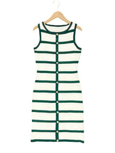 Load image into Gallery viewer, Contrast Stripe Knit Sleeveless Midi Dress – 5 Colors, S–L
