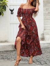 Load image into Gallery viewer, Women’s Paisley One‑Shoulder Maxi Dress
