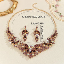 Load image into Gallery viewer, High Profile And Generous Crystal Necklace And Earrings Suite

