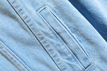 Load image into Gallery viewer, Women's Oversized Washed Denim Jacket – Hooded Loose Korean Style
