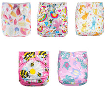 Load image into Gallery viewer, Modern Luxury Printed Baby Nappy 5pcs/Lot Washable Diapers Good Quality Pocket Diaper For Kids
