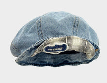 Load image into Gallery viewer, Double-Brim Turned-Up Denim Beret – Breathable Cotton Hat for Women
