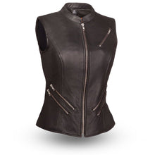 Load image into Gallery viewer, Fairmont Women's Motorcycle Leather Vest
