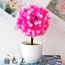 Load image into Gallery viewer, Fake Flowers Potted Ornaments 15x26cm Small Tree Potted Home Hotel Garden Decor Bonsai Artificial Home Decor
