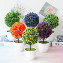 Load image into Gallery viewer, Fake Flowers Potted Ornaments 15x26cm Small Tree Potted Home Hotel Garden Decor Bonsai Artificial Home Decor
