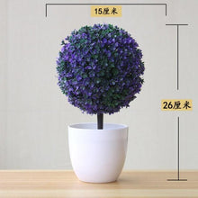 Load image into Gallery viewer, Fake Flowers Potted Ornaments 15x26cm Small Tree Potted Home Hotel Garden Decor Bonsai Artificial Home Decor
