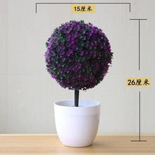 Load image into Gallery viewer, Fake Flowers Potted Ornaments 15x26cm Small Tree Potted Home Hotel Garden Decor Bonsai Artificial Home Decor
