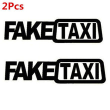 Load image into Gallery viewer, Fake Taxi Sticker Decal Funny Vinyl Car Bumper Funny FAKE TAXI Car Auto Sticker Fake Taxi Decal Self Adhesive Vinyl Universal Car Fake Taxi Reflective Window Vehicle Body Sticker Decal Auto Accessories
