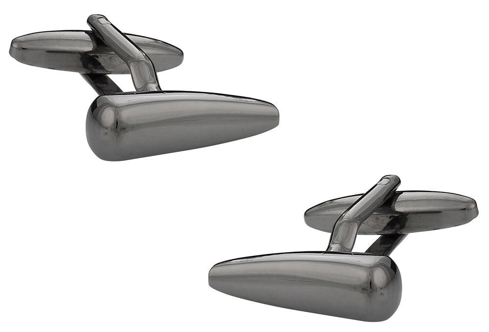 Fang Cufflinks in Gun Metal