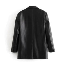 Load image into Gallery viewer, Farah Faux Leather Blazer
