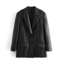 Load image into Gallery viewer, Farah Faux Leather Blazer
