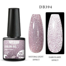 Load image into Gallery viewer, Fashion 2022 Reflective Glitter Gel Nail Polish 8 Colors Sparkling Auroras Permanent UV Diamond Gel Nail Polish Gel For Girls and Womens
