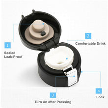 Load image into Gallery viewer, Fashion 500ml Stainless Steel Insulated Cup Coffee Tea Thermos Bottle Thermal Water Bottle Travel Drink Bottle Tumbler Warm Water Container Coffee Keeper Tea Keeper Camping Travel Coffee Tea Milk Mug Kitchen Dining Set Reusable Water Bottle
