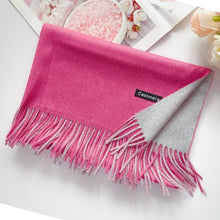 Load image into Gallery viewer, Fashion Autumn Winter Warm High Quality Long Soft Cashmere Hijabs Scarves Dot Pattern Tassels Elegant Thicken Wrap Shawl Ladies Lightweight Escharpe Soft Wool Cashmere Muffler For Women
