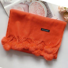 Load image into Gallery viewer, Fashion Autumn Winter Warm High Quality Long Soft Cashmere Hijabs Scarves Dot Pattern Tassels Elegant Thicken Wrap Shawl Ladies Lightweight Escharpe Soft Wool Cashmere Muffler For Women
