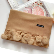 Load image into Gallery viewer, Fashion Autumn Winter Warm High Quality Long Soft Cashmere Hijabs Scarves Dot Pattern Tassels Elegant Thicken Wrap Shawl Ladies Lightweight Escharpe Soft Wool Cashmere Muffler For Women
