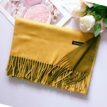 Load image into Gallery viewer, Fashion Autumn Winter Warm High Quality Long Soft Cashmere Hijabs Scarves Dot Pattern Tassels Elegant Thicken Wrap Shawl Ladies Lightweight Escharpe Soft Wool Cashmere Muffler For Women
