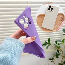Load image into Gallery viewer, Fashion Candy Color Square Soft Silicone Phone Case For iPhone 13 11 12 Pro Max Bumper Shockproof Cover Square Silicone Camera Case Ultra Thin Lightweight Silky Soft Case Compatible with iPhone
