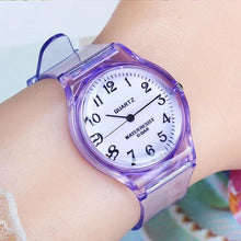 Load image into Gallery viewer, Fashion Casual Environmental Friendly Silicone Childrens Quartz Fashion Watches Retro Classic Analog Time Teacher Young Girls Teen Wrist Watch With Colorful Silicone Band For Valentine’s Day
