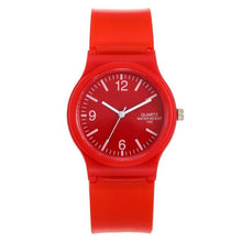 Load image into Gallery viewer, Fashion Casual Environmental Friendly Silicone Childrens Quartz Fashion Watches Retro Classic Analog Time Teacher Young Girls Teen Wrist Watch With Colorful Silicone Band For Valentine’s Day
