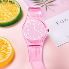 Load image into Gallery viewer, Fashion Casual Environmental Friendly Silicone Childrens Quartz Fashion Watches Retro Classic Analog Time Teacher Young Girls Teen Wrist Watch With Colorful Silicone Band For Valentine’s Day
