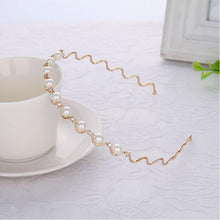 Load image into Gallery viewer, Fashion Chic Metal Wave Invisible Headband Gold Thin Hair Hoop For Women Girls Wild Headwear Hair Styling Tool Gorgeous Hair Accessories For Women
