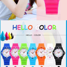 Load image into Gallery viewer, Fashion Children Watches 50M Waterproof Kids Quartz Wristwatches Clock For Boys Girls Analog Watch Waterproof Learning Time Wrist Watch Easy To Read Time Wrist Watches For Kids
