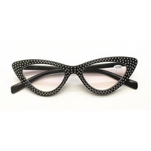 Load image into Gallery viewer, Fashion Classic Cat Eye Reading Glasses Eye Protection Eyewear Computer And Non Prescription Frame Eyewear Men Women Women Lightweight Diamond Eyeglasses Hyperopia Optical Spectacle Female
