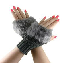 Load image into Gallery viewer, Fashion Fingerless Warm Wool Knitted Classic Fur Half One Size Finger Gloves For Women Cute Soft And Comfortable Trendy Fashion Stretchy Gloves For Women
