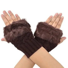 Load image into Gallery viewer, Fashion Fingerless Warm Wool Knitted Classic Fur Half One Size Finger Gloves For Women Cute Soft And Comfortable Trendy Fashion Stretchy Gloves For Women
