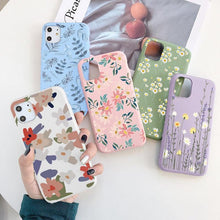 Load image into Gallery viewer, Fashion Flower Phone Case For Iphone 7 8 Plus  Iphone Xr X Xs Silicone Ultra Thin Shockproof Mobile Phone Case With Fashion Pattern Cover Stylish Beautiful Flower Pattern Colored iphone Case
