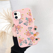 Load image into Gallery viewer, Fashion Flower Phone Case For Iphone 7 8 Plus  Iphone Xr X Xs Silicone Ultra Thin Shockproof Mobile Phone Case With Fashion Pattern Cover Stylish Beautiful Flower Pattern Colored iphone Case

