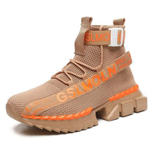 Load image into Gallery viewer, Fashion Flying Woven Sock Mens High Top Sneakers Men Non-slip Shoes Casual Shoes Running Modern Shoes Non Slip Athletic Tennis Walking Type Sneakers Hip Hop Style
