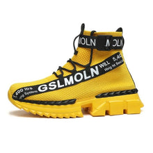 Load image into Gallery viewer, Fashion Flying Woven Sock Mens High Top Sneakers Men Non-slip Shoes Casual Shoes Running Modern Shoes Non Slip Athletic Tennis Walking Type Sneakers Hip Hop Style
