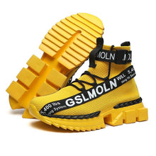 Load image into Gallery viewer, Fashion Flying Woven Sock Mens High Top Sneakers Men Non-slip Shoes Casual Shoes Running Modern Shoes Non Slip Athletic Tennis Walking Type Sneakers Hip Hop Style
