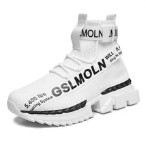 Load image into Gallery viewer, Fashion Flying Woven Sock Mens High Top Sneakers Men Non-slip Shoes Casual Shoes Running Modern Shoes Non Slip Athletic Tennis Walking Type Sneakers Hip Hop Style
