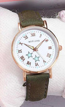 Load image into Gallery viewer, Fashion Girls Quartz Watches Bracelet Set Luminous Dial Watch Women Casual Leather Female Wrist Watch Leather Band Thin Minimalist Casual Simple Dress Quartz Analog Watch

