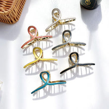 Load image into Gallery viewer, Fashion INS Hair Claws Hair Crab Clamp Hairgrip Matte Metal Hair Clip Claw Large Size INS Hair Claws Gorgeous Hair Accessories For Women

