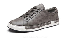 Load image into Gallery viewer, Fashion Leather Mens Shoes Soft High Quality Mens Casual Shoes Flat Footwear Classic Black White Men Fashion Walking Shoes Comfortable Modern Design
