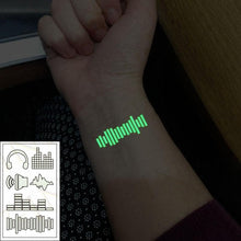 Load image into Gallery viewer, Fashion Luminous Sticker Tattoos Waterproof Temporary Different Luxury Tattoos For Womens Mens Kids
