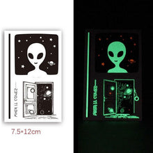 Load image into Gallery viewer, Fashion Luminous Sticker Tattoos Waterproof Temporary Different Luxury Tattoos For Womens Mens Kids
