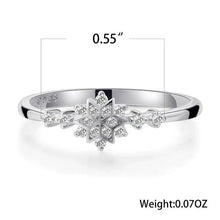 Load image into Gallery viewer, Fashion Luxury 925 Sterling Silver Snowflake Ring  - 2021 Trending Fashion Jewelry for women Wedding Band Ring Promise Love Engagement Rings
