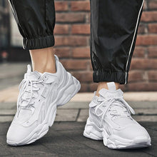 Load image into Gallery viewer, Fashion Mens Sneakers White Trend Casual Comfortable Black Mens Chunky Sneaker Design Summer White Outdoor Running Tennis Sneakers Sport Fashion Comfortable Casual Mens Sneakers
