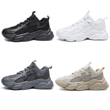 Load image into Gallery viewer, Fashion Mens Sneakers White Trend Casual Comfortable Black Mens Chunky Sneaker Design Summer White Outdoor Running Tennis Sneakers Sport Fashion Comfortable Casual Mens Sneakers

