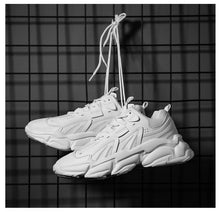 Load image into Gallery viewer, Fashion Mens Sneakers White Trend Casual Comfortable Black Mens Chunky Sneaker Design Summer White Outdoor Running Tennis Sneakers Sport Fashion Comfortable Casual Mens Sneakers
